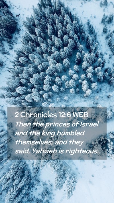 Picture 02 - 2 Chronicles 12:6 WEB Mobile Phone Wallpaper - Then the princes of Israel and the king humbled - Mobile Bible Verse Wallpaper