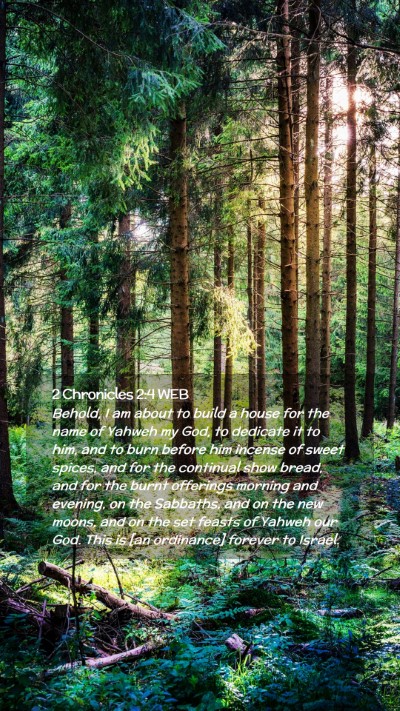 Picture 02 - 2 Chronicles 2:4 WEB Mobile Phone Wallpaper - Behold, I am about to build a house for the name - Mobile Bible Verse Wallpaper