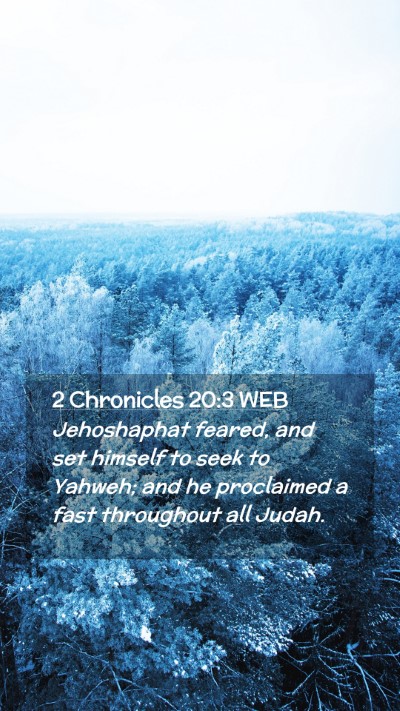 Picture 02 - 2 Chronicles 20:3 WEB Mobile Phone Wallpaper - Jehoshaphat feared, and set himself to seek to - Mobile Bible Verse Wallpaper