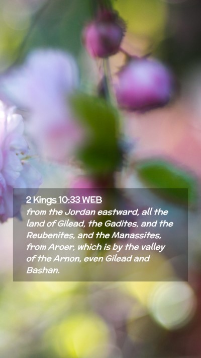 Picture 02 - 2 Kings 10:33 WEB Mobile Phone Wallpaper - from the Jordan eastward, all the land of Gilead, - Mobile Bible Verse Wallpaper