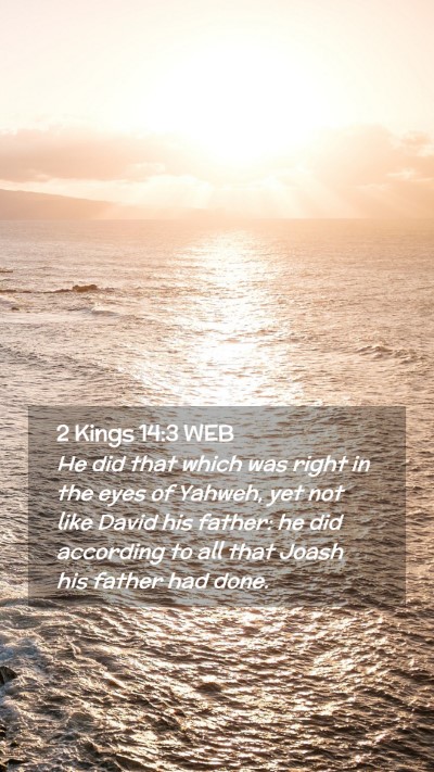 Picture 02 - 2 Kings 14:3 WEB Mobile Phone Wallpaper - He did that which was right in the eyes of - Mobile Bible Verse Wallpaper