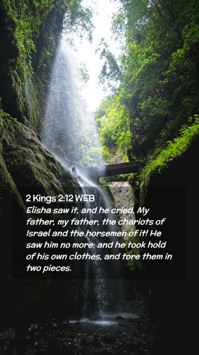 Picture 02 - 2 Kings 2:12 WEB Mobile Phone Wallpaper - Elisha saw it, and he cried, My father, my - Mobile Bible Verse Wallpaper