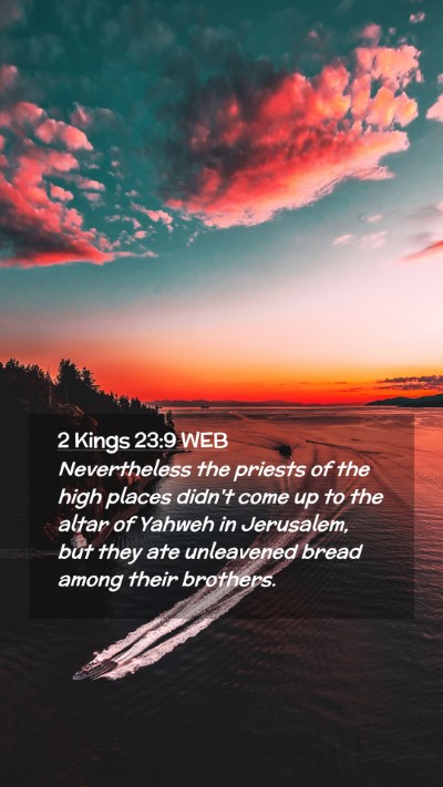 Picture 02 - 2 Kings 23:9 WEB Mobile Phone Wallpaper - Nevertheless the priests of the high places - Mobile Bible Verse Wallpaper