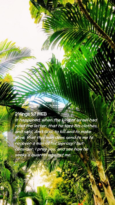 Picture 02 - 2 Kings 5:7 WEB Mobile Phone Wallpaper - It happened, when the king of Israel had read the - Mobile Bible Verse Wallpaper