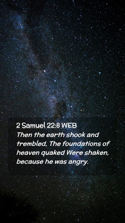 Picture 02 - 2 Samuel 22:8 WEB Mobile Phone Wallpaper - Then the earth shook and trembled, The - Mobile Bible Verse Wallpaper