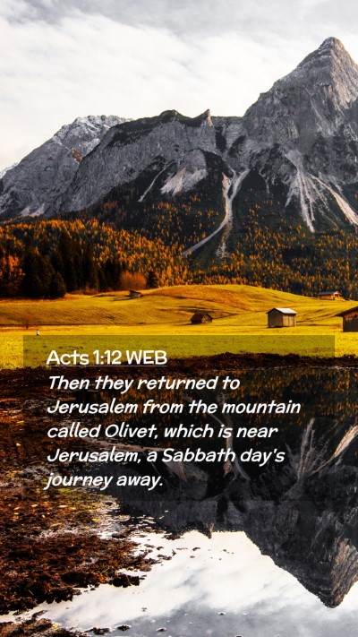 Picture 02 - Acts 1:12 WEB Mobile Phone Wallpaper - Then they returned to Jerusalem from the mountain - Mobile Bible Verse Wallpaper