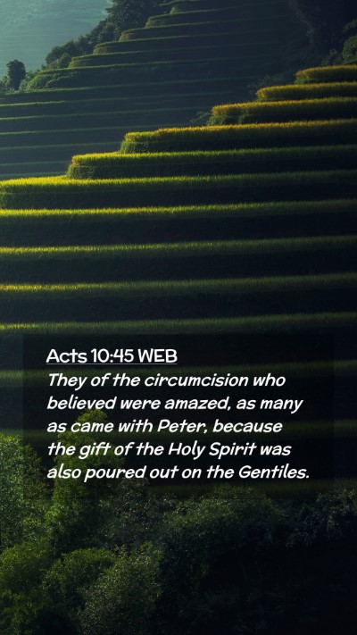 Picture 02 - Acts 10:45 WEB Mobile Phone Wallpaper - They of the circumcision who believed were - Mobile Bible Verse Wallpaper