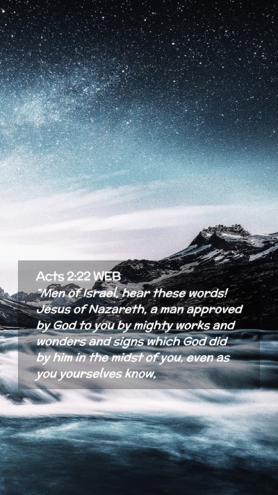 Picture 02 - Acts 2:22 WEB Mobile Phone Wallpaper - 