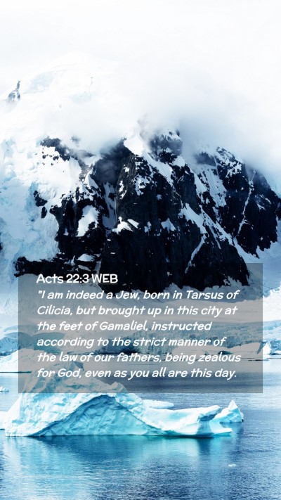 Picture 02 - Acts 22:3 WEB Mobile Phone Wallpaper - 