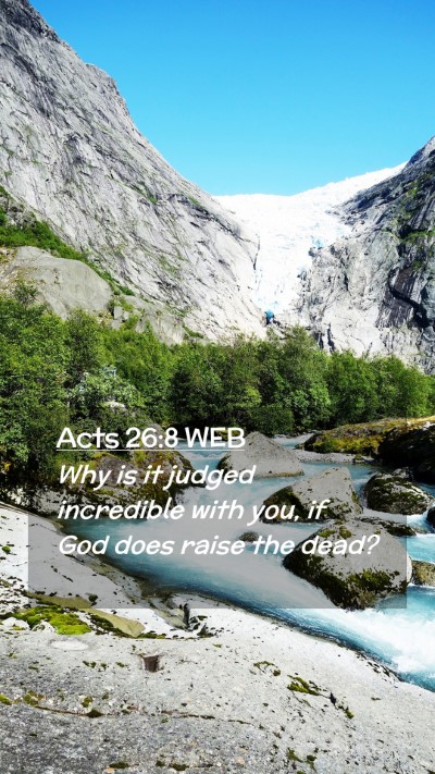 Picture 02 - Acts 26:8 WEB Mobile Phone Wallpaper - Why is it judged incredible with you, if God does - Mobile Bible Verse Wallpaper