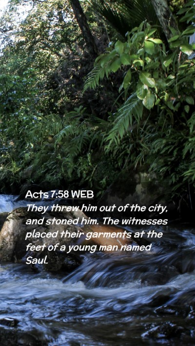Picture 02 - Acts 7:58 WEB Mobile Phone Wallpaper - They threw him out of the city, and stoned him. - Mobile Bible Verse Wallpaper