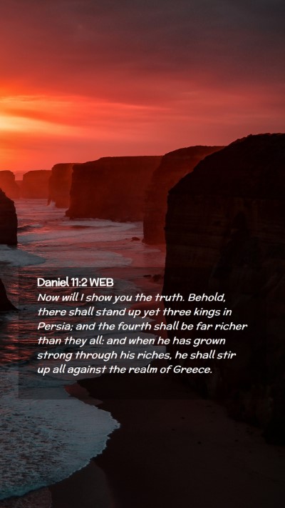 Picture 02 - Daniel 11:2 WEB Mobile Phone Wallpaper - Now will I show you the truth. Behold, there - Mobile Bible Verse Wallpaper