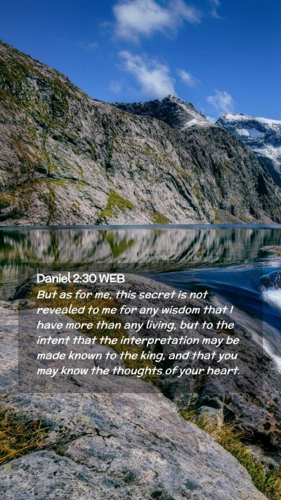 Picture 02 - Daniel 2:30 WEB Mobile Phone Wallpaper - But as for me, this secret is not revealed to me - Mobile Bible Verse Wallpaper