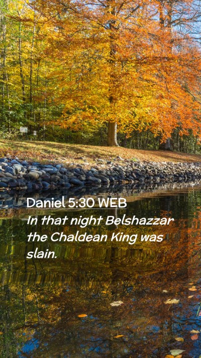 Picture 02 - Daniel 5:30 WEB Mobile Phone Wallpaper - In that night Belshazzar the Chaldean King was - Mobile Bible Verse Wallpaper
