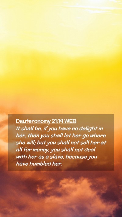 Picture 02 - Deuteronomy 21:14 WEB Mobile Phone Wallpaper - It shall be, if you have no delight in her, then - Mobile Bible Verse Wallpaper