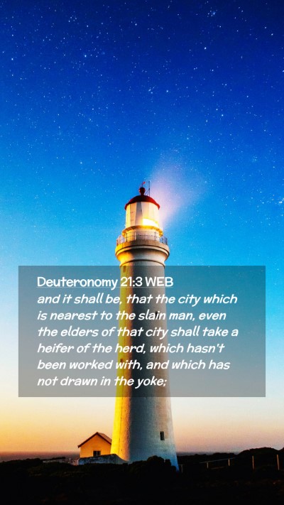 Picture 02 - Deuteronomy 21:3 WEB Mobile Phone Wallpaper - and it shall be, that the city which is nearest - Mobile Bible Verse Wallpaper