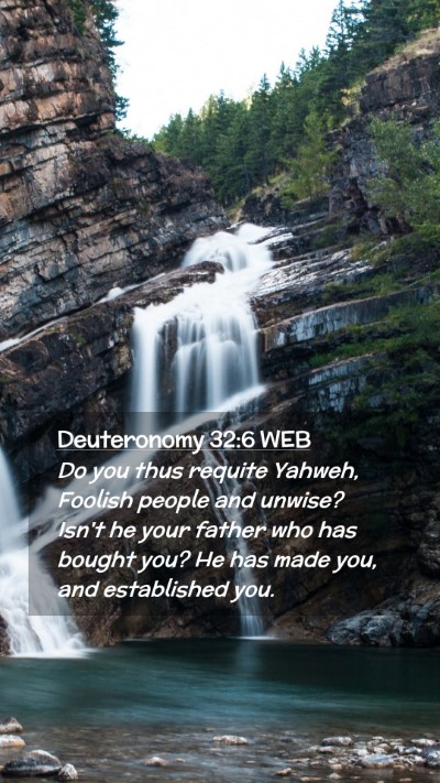 Picture 02 - Deuteronomy 32:6 WEB Mobile Phone Wallpaper - Do you thus requite Yahweh, Foolish people and - Mobile Bible Verse Wallpaper