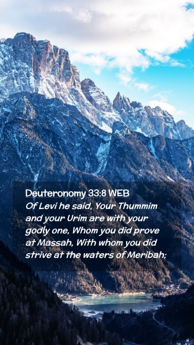 Picture 02 - Deuteronomy 33:8 WEB Mobile Phone Wallpaper - Of Levi he said, Your Thummim and your Urim are - Mobile Bible Verse Wallpaper