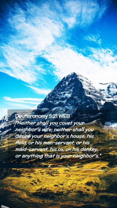 Picture 02 - Deuteronomy 5:21 WEB Mobile Phone Wallpaper - 