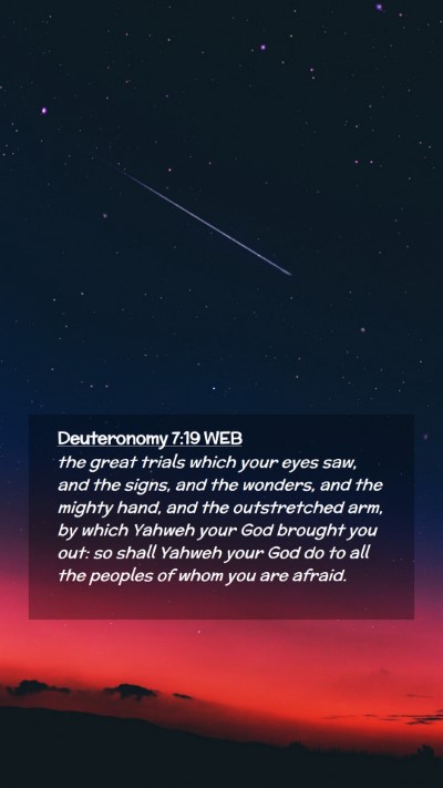 Picture 02 - Deuteronomy 7:19 WEB Mobile Phone Wallpaper - the great trials which your eyes saw, and the - Mobile Bible Verse Wallpaper
