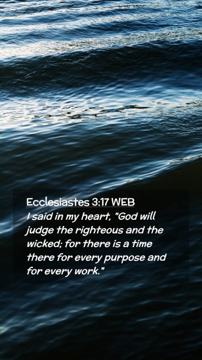 Picture 02 - Ecclesiastes 3:17 WEB Mobile Phone Wallpaper - I said in my heart, 