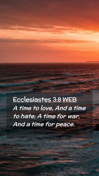 Picture 02 - Ecclesiastes 3:8 WEB Mobile Phone Wallpaper - A time to love, And a time to hate; A time for - Mobile Bible Verse Wallpaper