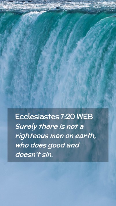 Picture 02 - Ecclesiastes 7:20 WEB Mobile Phone Wallpaper - Surely there is not a righteous man on earth, who - Mobile Bible Verse Wallpaper