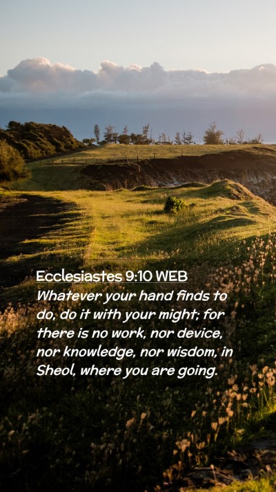 Picture 02 - Ecclesiastes 9:10 WEB Mobile Phone Wallpaper - Whatever your hand finds to do, do it with your - Mobile Bible Verse Wallpaper