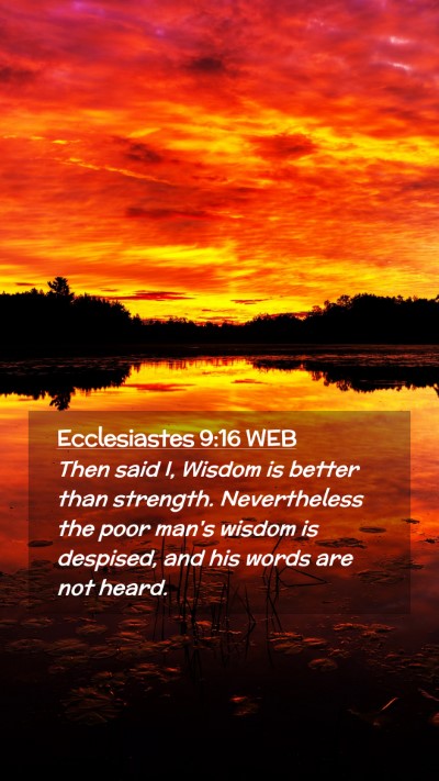 Picture 02 - Ecclesiastes 9:16 WEB Mobile Phone Wallpaper - Then said I, Wisdom is better than strength. - Mobile Bible Verse Wallpaper
