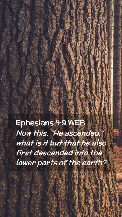 Picture 02 - Ephesians 4:9 WEB Mobile Phone Wallpaper - Now this, 