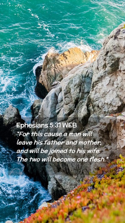 Picture 02 - Ephesians 5:31 WEB Mobile Phone Wallpaper - 