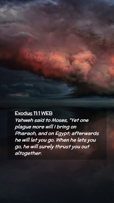 Picture 02 - Exodus 11:1 WEB Mobile Phone Wallpaper - Yahweh said to Moses, 