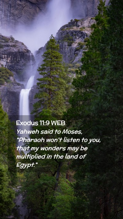Picture 02 - Exodus 11:9 WEB Mobile Phone Wallpaper - Yahweh said to Moses, 