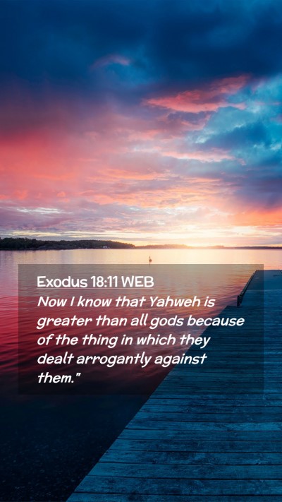 Picture 02 - Exodus 18:11 WEB Mobile Phone Wallpaper - Now I know that Yahweh is greater than all gods - Mobile Bible Verse Wallpaper