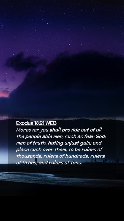 Picture 02 - Exodus 18:21 WEB Mobile Phone Wallpaper - Moreover you shall provide out of all the people - Mobile Bible Verse Wallpaper