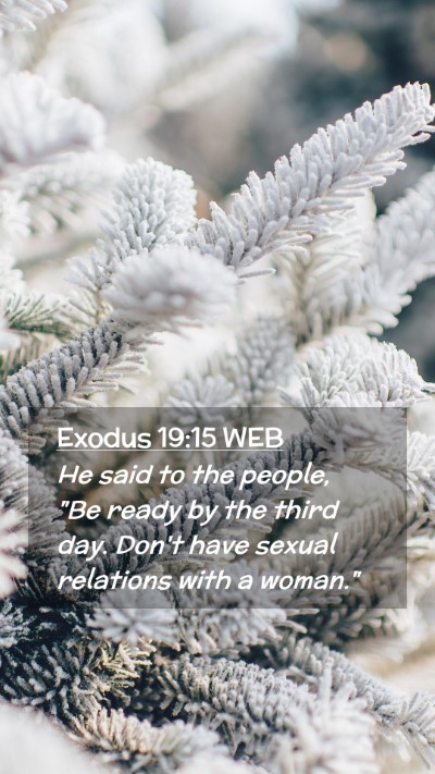 Picture 02 - Exodus 19:15 WEB Mobile Phone Wallpaper - He said to the people, 
