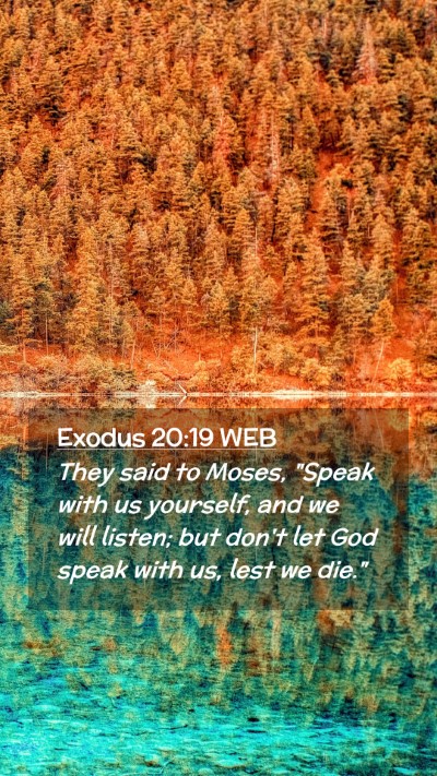 Picture 02 - Exodus 20:19 WEB Mobile Phone Wallpaper - They said to Moses, 