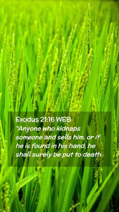 Picture 02 - Exodus 21:16 WEB Mobile Phone Wallpaper - 