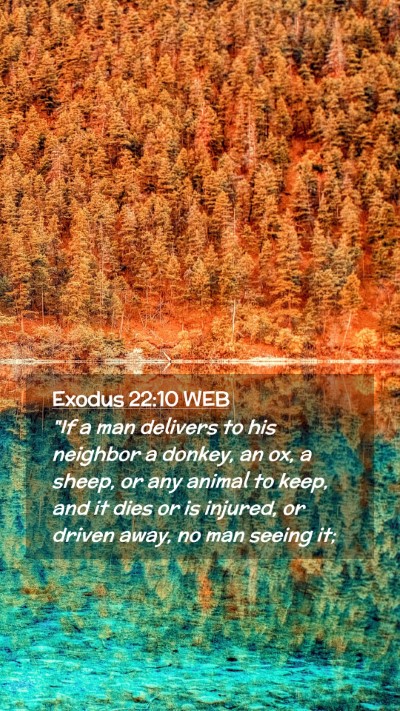 Picture 02 - Exodus 22:10 WEB Mobile Phone Wallpaper - 