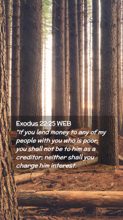 Picture 02 - Exodus 22:25 WEB Mobile Phone Wallpaper - 
