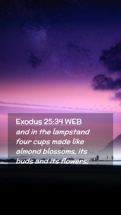 Picture 02 - Exodus 25:34 WEB Mobile Phone Wallpaper - and in the lampstand four cups made like almond - Mobile Bible Verse Wallpaper