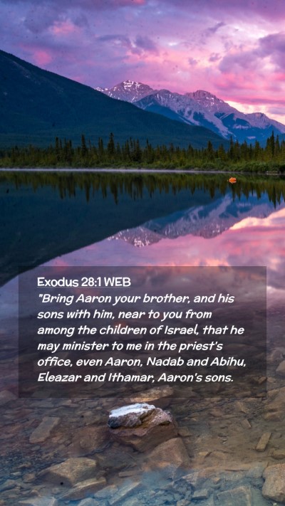 Picture 02 - Exodus 28:1 WEB Mobile Phone Wallpaper - 