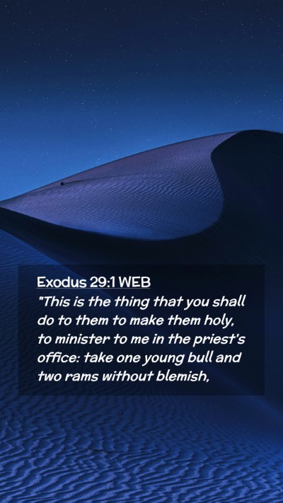 Picture 02 - Exodus 29:1 WEB Mobile Phone Wallpaper - 