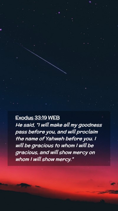 Picture 02 - Exodus 33:19 WEB Mobile Phone Wallpaper - He said, 