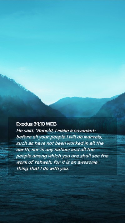 Picture 02 - Exodus 34:10 WEB Mobile Phone Wallpaper - He said, 