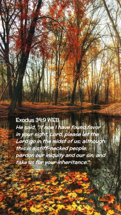 Picture 02 - Exodus 34:9 WEB Mobile Phone Wallpaper - He said, 