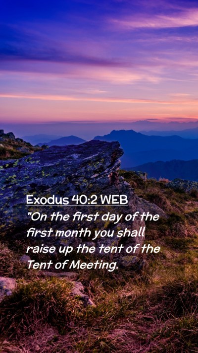 Picture 02 - Exodus 40:2 WEB Mobile Phone Wallpaper - 
