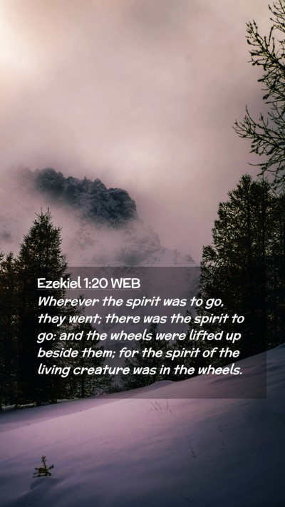 Picture 02 - Ezekiel 1:20 WEB Mobile Phone Wallpaper - Wherever the spirit was to go, they went; there - Mobile Bible Verse Wallpaper