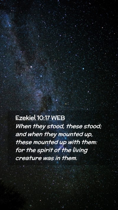 Picture 02 - Ezekiel 10:17 WEB Mobile Phone Wallpaper - When they stood, these stood; and when they - Mobile Bible Verse Wallpaper