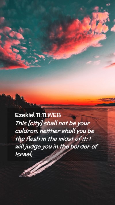 Picture 02 - Ezekiel 11:11 WEB Mobile Phone Wallpaper - This [city] shall not be your caldron, neither - Mobile Bible Verse Wallpaper